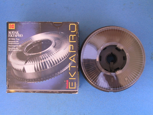 Kodak Ektapro Covered 80 Slide Tray - KX Camera Kodak Slide Projectors Since 1980 - 1732-1/2 Grand Ave. Santa Barbara, CA 93103 805-963-5625 